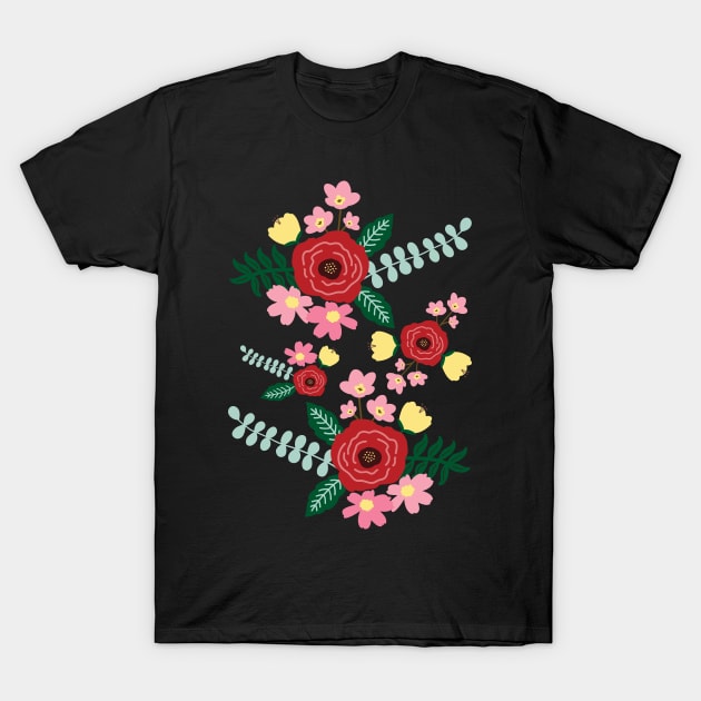 Aromatic rose floral garden T-Shirt by Zesty Notion